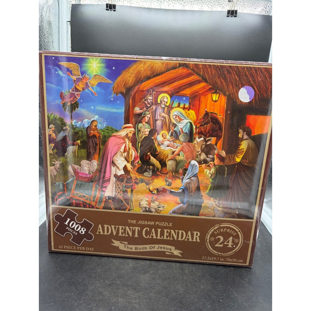 The Birth of Jesus Nativity Jigsaw Puzzle Advent Calendar 1008 Pieces 24 Days